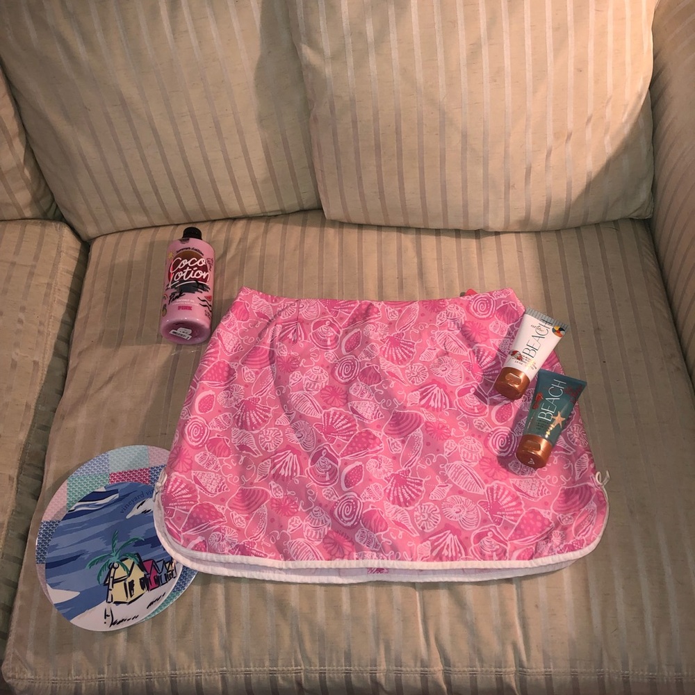 Lilly Pulitzer Pink Shell Vintage Skort RARE HTF🌴